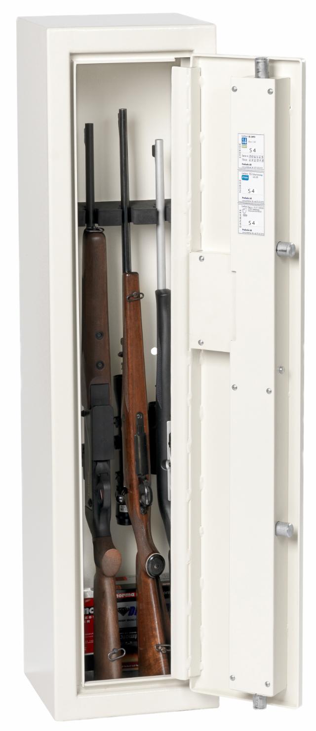 Profsafe våbenskab S4 m/el-kodelås1250x310x300 mm