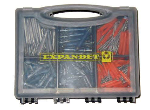 Expandet gipsdyvel sortiment 201 dele