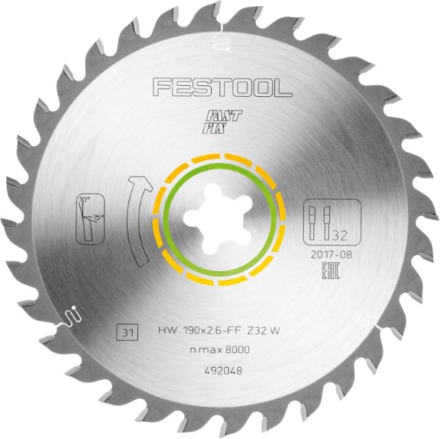 Festool Universal-savklinge 190x2,6 FF W32