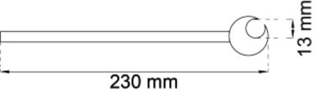 HÆNGSELSRETTER 13MM Z 