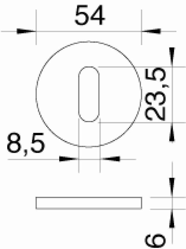 Ruko scanflex nøgleskilt sæt CC 27 m. M4x75 mm skrue