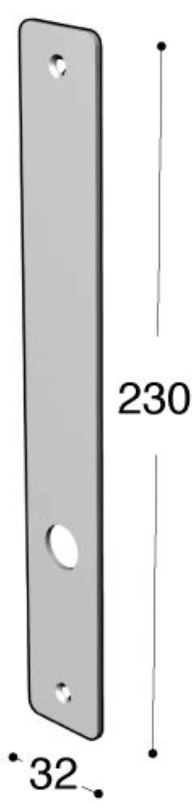 Ruko-Line smalprofil langskilt indv, blind/greb cc105mm