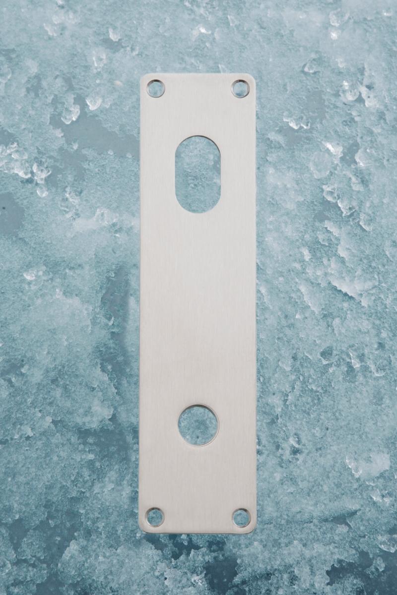 Ruko-Line Langskilt 52mm - dørgrebshul forneden cylinder