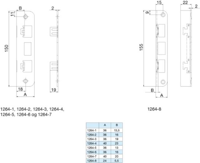 Assa slutblik Connect 1264-4 plan (968963)