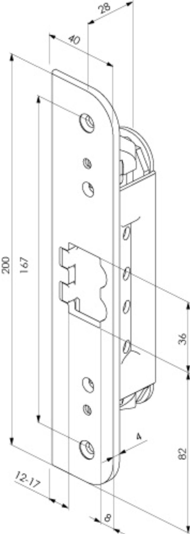 Abloy Sikkerhedsslutblik LP711 (982150)