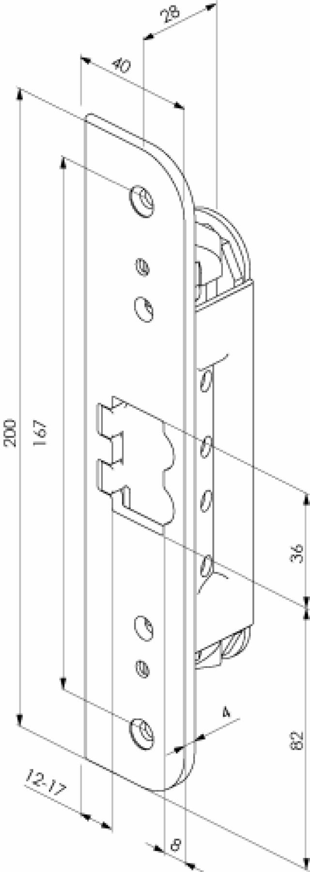 Abloy Sikkerhedsslutblik LP711 (982150)