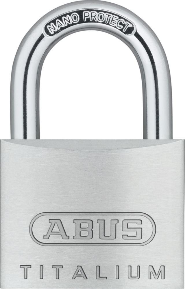 ABUS hængelås Titalium 64TI/40 + HB63 Triples Blister