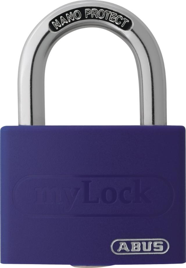 Abus hængelås T65AL/40 Mylock lilla SB.