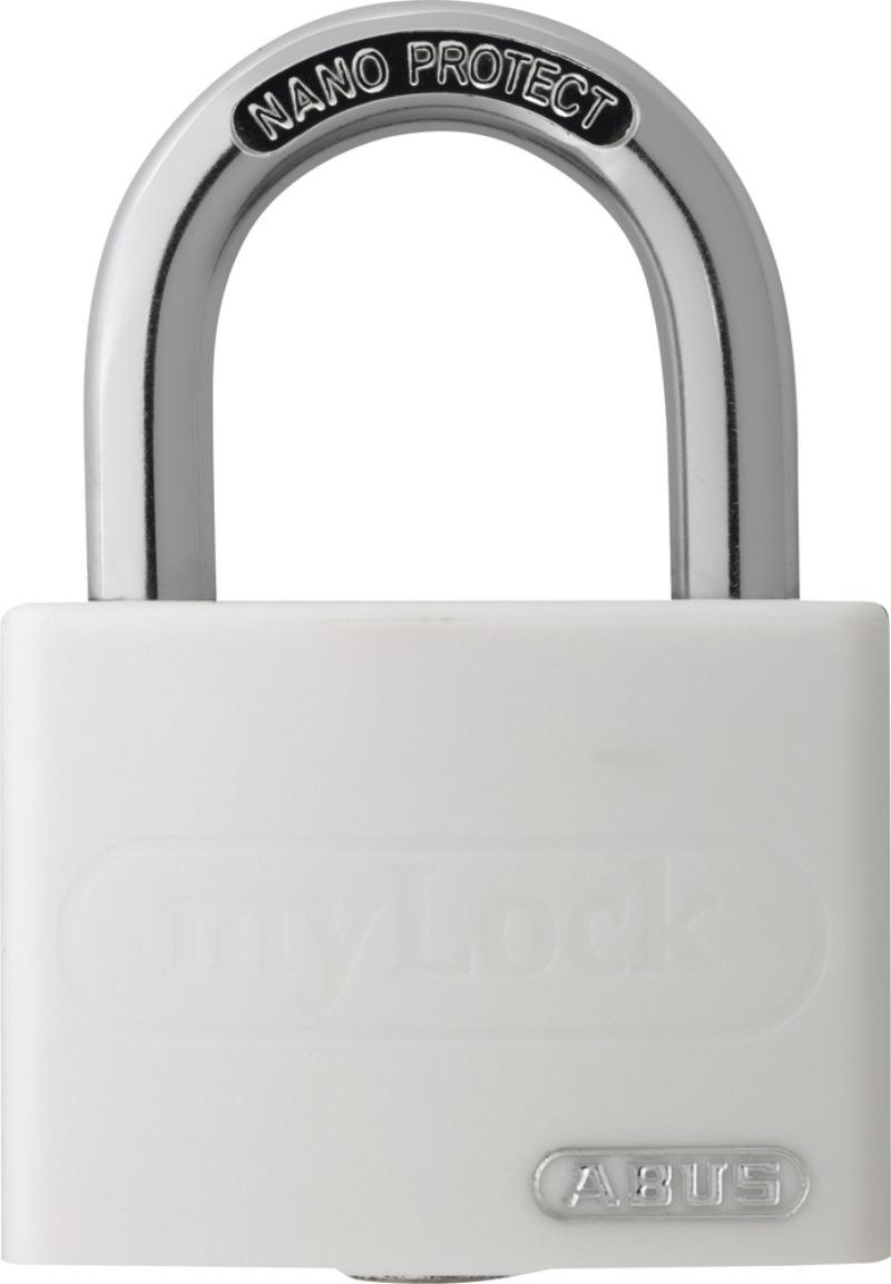 Abus hængelås T65AL/40 Mylock hvid SB.