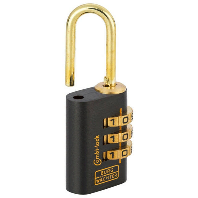 BURG hængelås m. kode combi lock 88 20