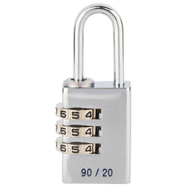 BURG hængelås m. kode combi lock 90 20 SB