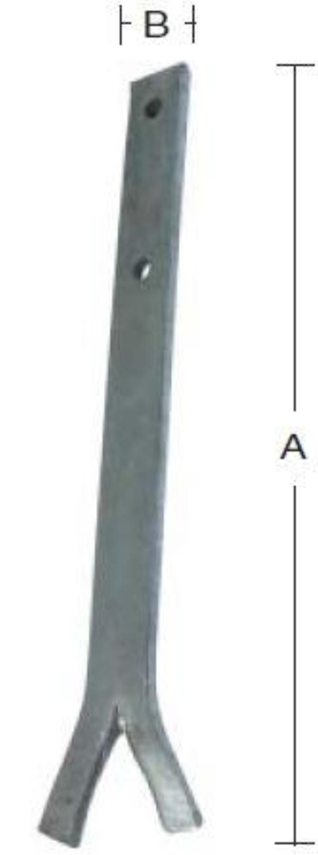 LØSHOLTJERN 260X25X5 MM Varmforzinket -