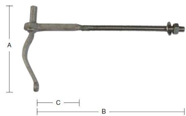 SKRUESTABEL 11 MM Varmforzinket -