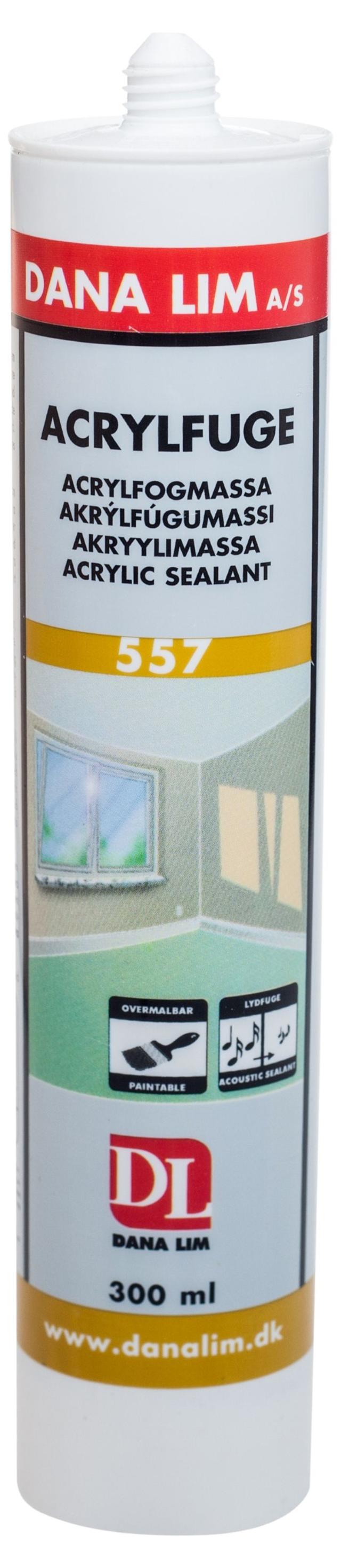 Dana Acryl-fuge 557 300 ml Sort Identisk med 502