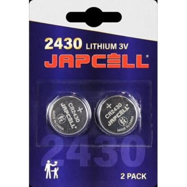 Japcell batteri CR2430 lithium batteri, 2 pak