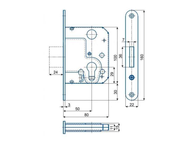 HOBES 2634 Låsekasse til DIN cylinder