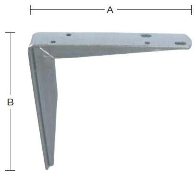 HYLDEKNÆGT 200X250 MM Varmforzinket -