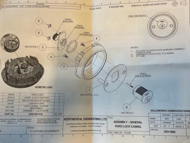 OMbygningssæt til Leba til Postkassecylinder