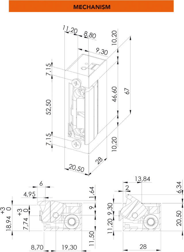 Dorcas El-slutblik 54 NF, retv. 8-12 V AC/DC