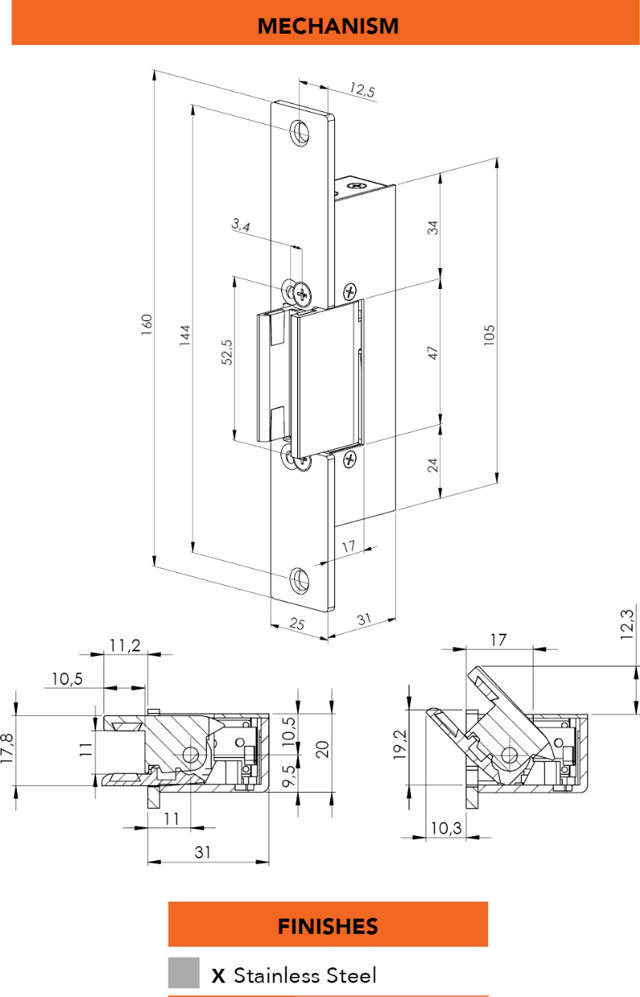 Dorcas El-slutblik 87 N, retv. 12 V DC t/glas