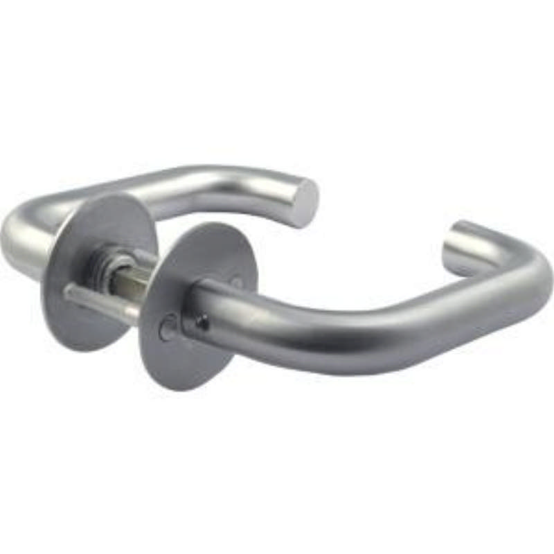 Lockit dørgreb 19 U m. massiv roset