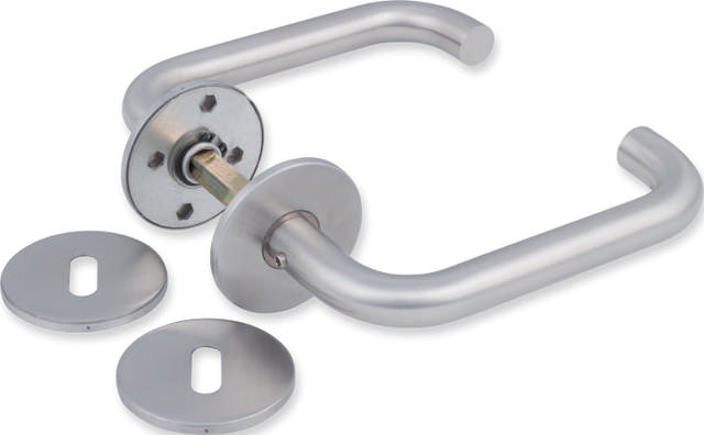 Lockit dørgreb 16 U m. klipsroset