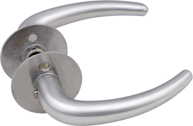 Lockit dørgreb 1008 Coupe massiv Sl rustfri m. massiv roset