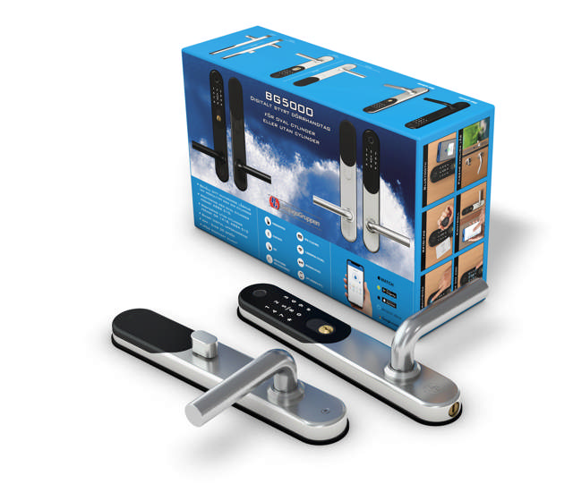 Smart Lock BG5000, sort, til oval cylinder