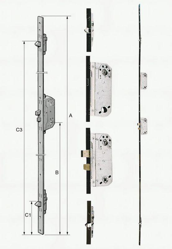 Fix stanglås 2250 B044 m/8765+9788(godkendt)