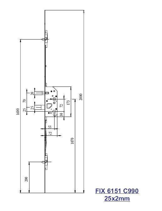 Fix stanglås 6151 C990