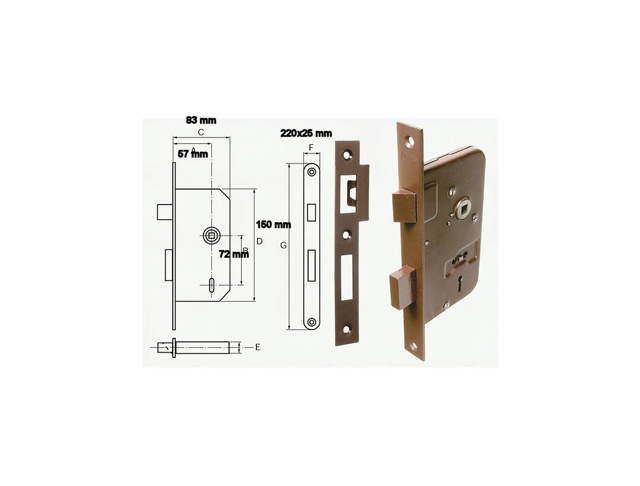 Rex tilholderlås 35 h