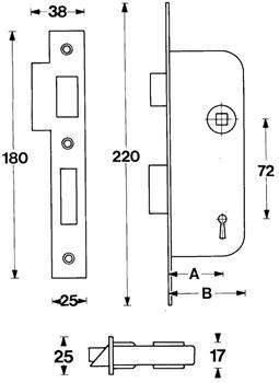 Rex tilholderlås 37 h