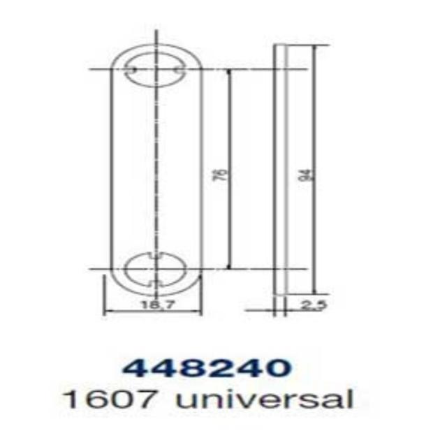 Ruko kamstykke 448240 t/1607 universal