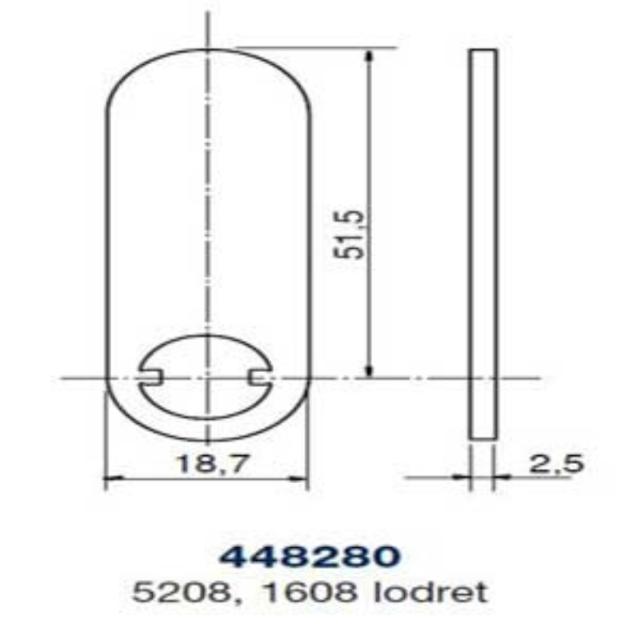 Ruko kamstykke 448280 t/5208-1608 lod.