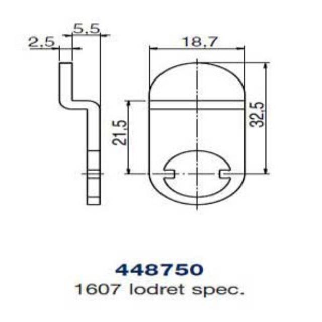 Ruko kamstykke 448750 lodret spec.