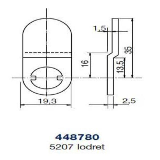 Ruko kamstykke 448780 t/5207 lodret