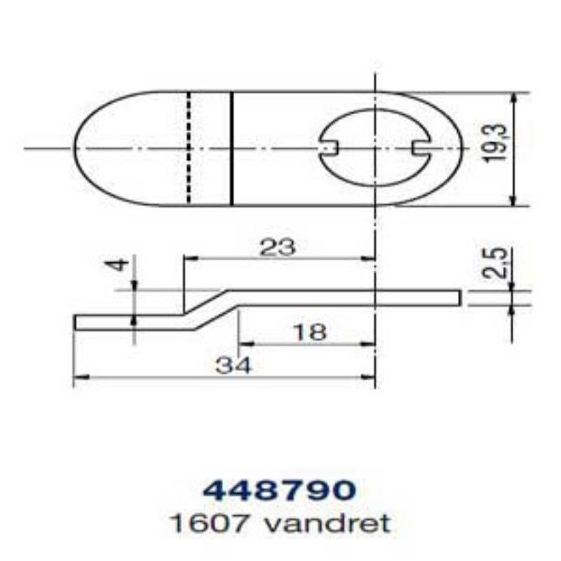 Ruko kamstykke 448790 t/1607 vandret