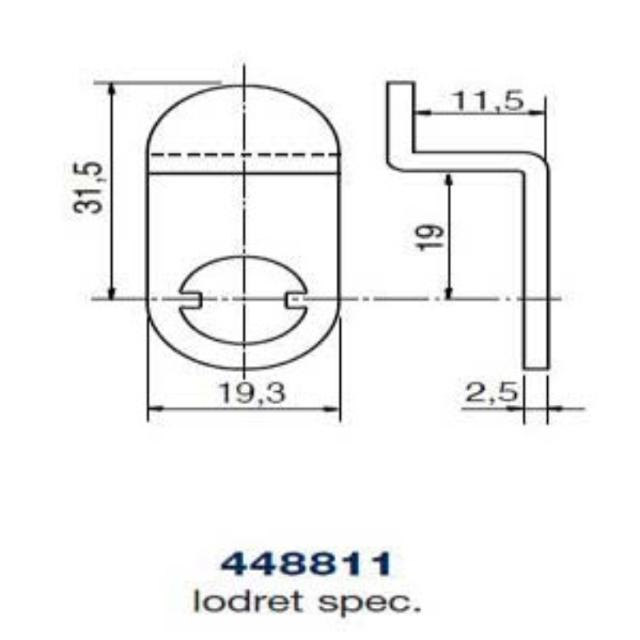 Ruko kamstykke 448811 lodret spec.