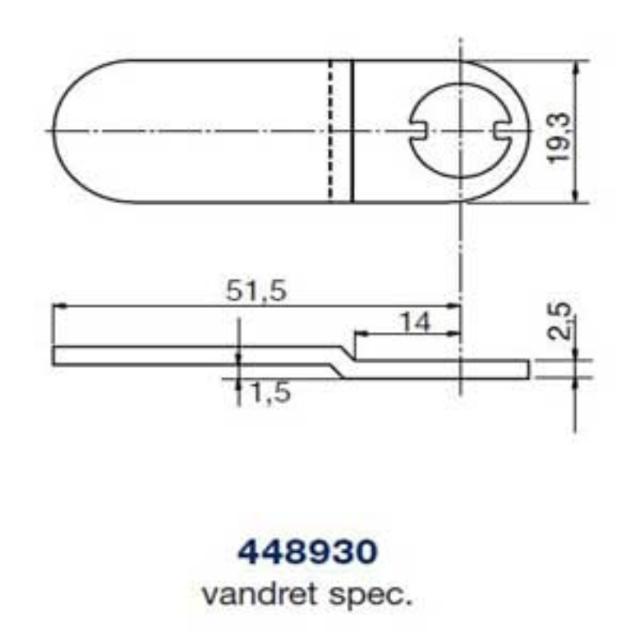 Ruko kamstykke 448930 vandret spec.