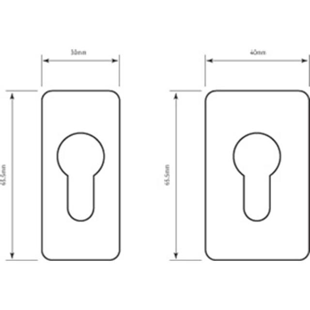 Souber Tools dækskilt t/euro rsf. 30x65.5mm.selvklæb.