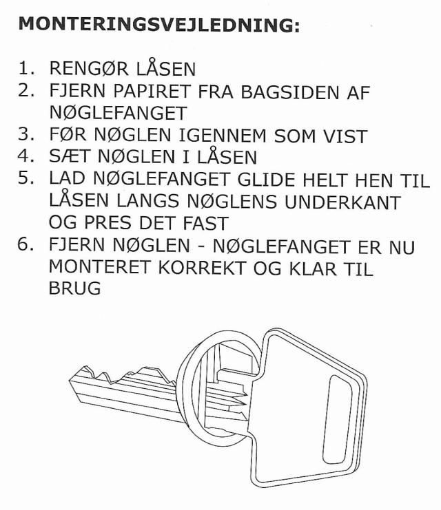 Selvlysende nøglefang 3 stk pakning