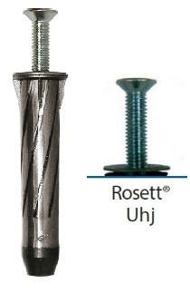 Expandet rosett grå UHJ PZ2 5x4/10mm PK 25