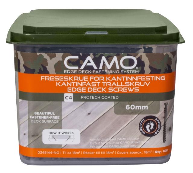 CAMO terrasseskruer 4,0x60mm C4, pk. á 700 stk