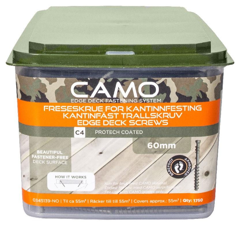 CAMO terrasseskruer 4,0x60mm C4, pk. á 1750 stk