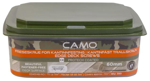 CAMO terrasseskruer 4,0x60mm C4, pk. á 350 stk