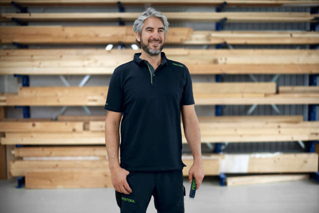 Festool mørkeblå polo-shirt herre POL-FT1 str. S