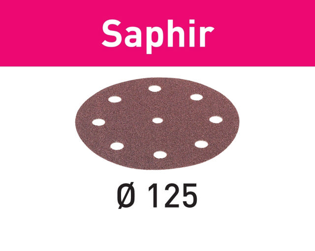 Festool Slibepapir STF D125/8 P24 Saphir, 25 stk