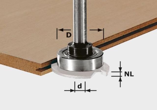 Festool Fræserskaft S8 1,5-5 KL28