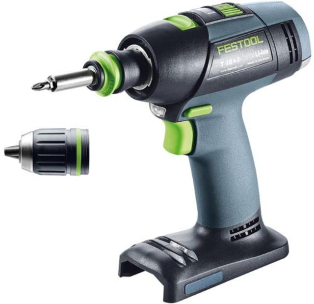 Festool akku bore-/skruemaskine T18+3 Basic