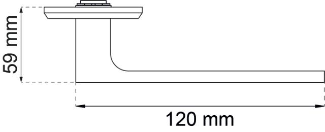 DØRGREB A2560 SORT ALU